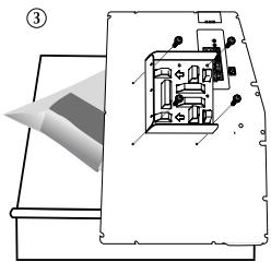 Technical diagram showing a mechanical assembly with labeled components and an inset view of internal components.