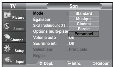 SAMSUNG LN-T1954H - Utilisation des paramètres automatiques de son - 2