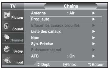 SAMSUNG LN-T1954H - Enregistrement des canal dans la mémoire (methode automatique) - 1