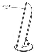 SAMSUNG LN-T1954H - How to Adjust the Angle of the TV - 1