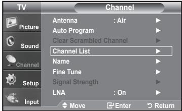 SAMSUNG LN-T1954H - To set-up Your Favorite Channels - 1