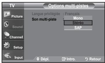SAMSUNG LN-T1954H - Mode audio multipistes - 2
