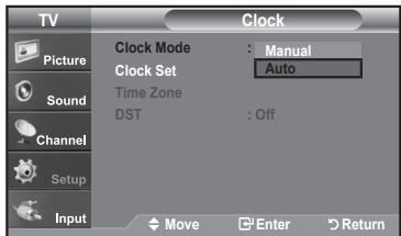 SAMSUNG LN-T1954H - Option 2: Setting the Clock Automatically - 3