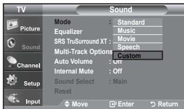 SAMSUNG LN-T1954H - Using Automatic Sound Settings - 2