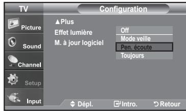 SAMSUNG LN-T1954H - Réglage de la fonction Effet lumière - 2