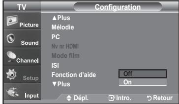 SAMSUNG LN-T1954H - Configuration de la fonction d'aide - 2