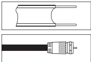 SAMSUNG LN-T1954H - Connexion d'antennes VHF et UHF - 1