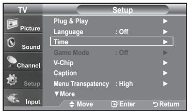 SAMSUNG LN-T1954H - Option 2: Setting the Clock Automatically - 1