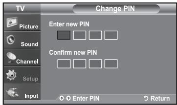 SAMSUNG LN-T1954H - Setting Up Your Personal ID Number (PIN) - 4