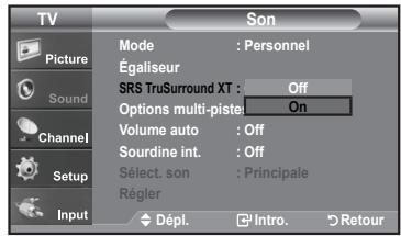 SAMSUNG LN-T1954H - Paramétrage de la technologie TruSurround XT - 2