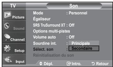 SAMSUNG LN-T1954H - Activation du son de l'image (ISI) seconde - 2