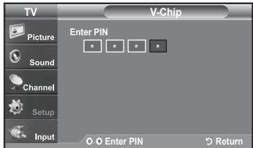 SAMSUNG LN-T1954H - Setting Up Your Personal ID Number (PIN) - 2