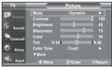SAMSUNG LN-T1954H - Using Automatic Picture Settings - 1