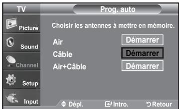 SAMSUNG LN-T1954H - Enregistrement des canal dans la mémoire (methode automatique) - 2