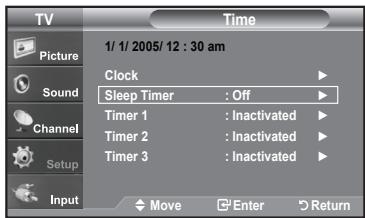 SAMSUNG LN-T1954H - Setting the Sleep Timer - 1