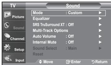 SAMSUNG LN-T1954H - Using Automatic Sound Settings - 1