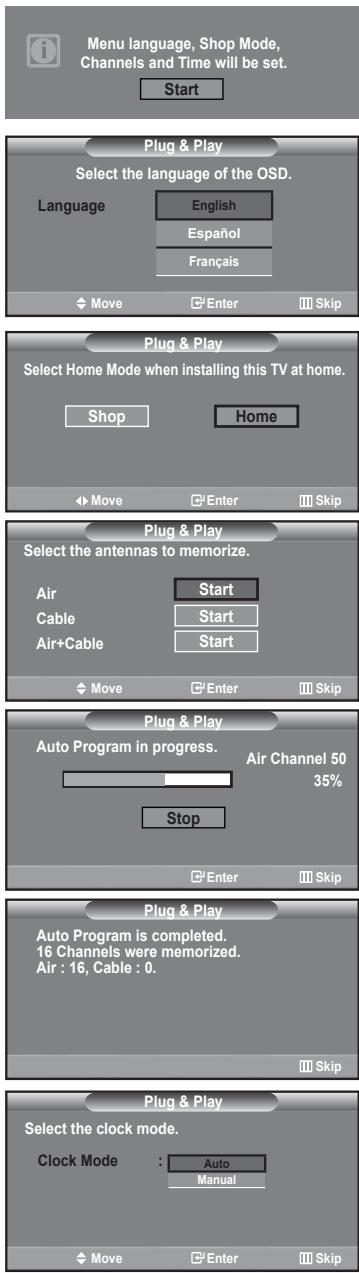 SAMSUNG LN-T1954H - Plug & Play Feature - 1