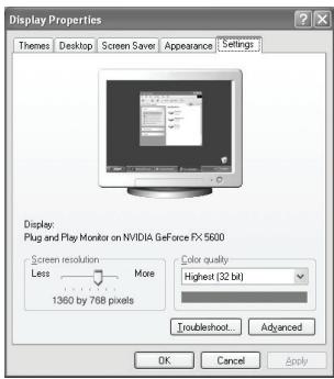 SAMSUNG LN-T1954H - Configuration de votre logiciel PC (basée sur Windows XP) - 1
