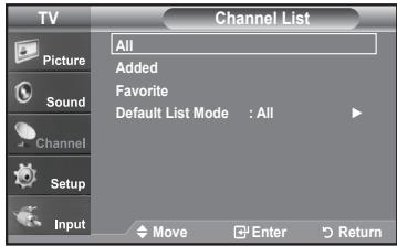 SAMSUNG LN-T1954H - Setting the Channel Lists - 2