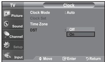 SAMSUNG LN-T1954H - Option 2: Setting the Clock Automatically - 7