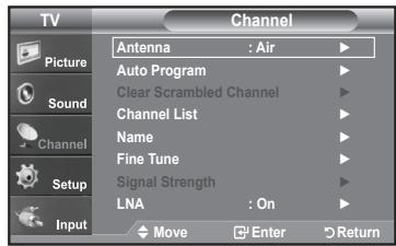 SAMSUNG LN-T1954H - Selecting the Antenna - 4