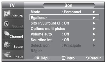 SAMSUNG LN-T1954H - Personnalisation du son - 1