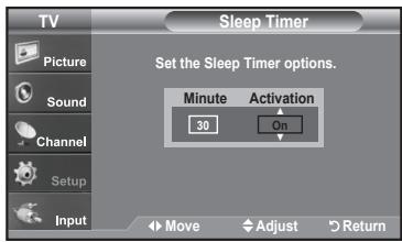SAMSUNG LN-T1954H - Setting the Sleep Timer - 3