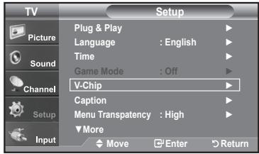 SAMSUNG LN-T1954H - Using the V-Chip for Digital channels - 1