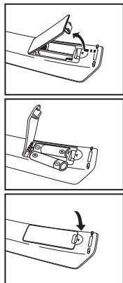 SAMSUNG LN-T1954H - Installing Batteries in the Remote Control - 1
