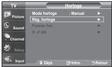 SAMSUNG LN-T1954H - Option 1:Réglage manuel del 'horloge - 3