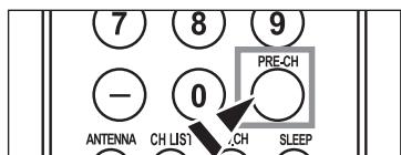 SAMSUNG LN-T1954H - Using the PRE-CH Button to select the Previous Channel - 2