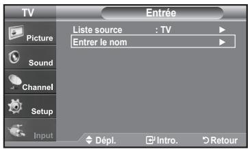 SAMSUNG LN-T1954H - Pour éditer le nom de la source - 1