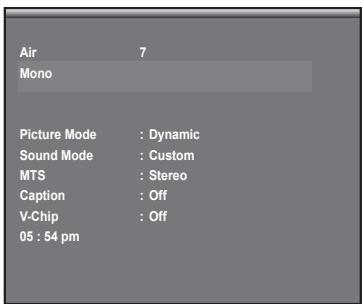 Air 7 Mono Picture Mode : Dynamic Sound Mode : Custom MTS : Stereo Caption : Off V-Chip : Off 05 : 54 pm