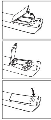 SAMSUNG LN-T3242H - Insertion des piles dans la télécommande - 1