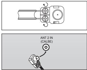 SAMSUNG LN-T3242H - Antennes avec câble rond de 75 Ω - 1