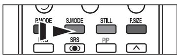 PMODE S.MODE STILL P.SIZE SRS PIP