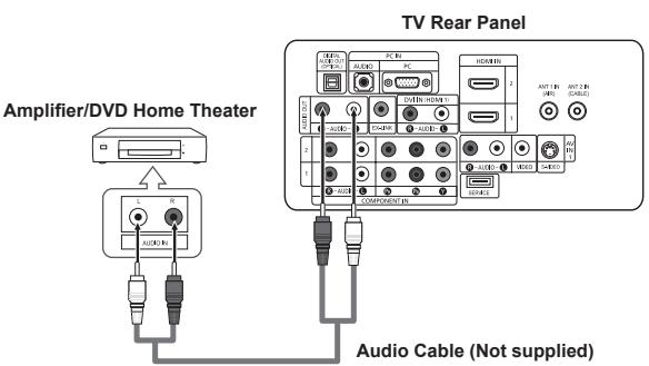 Amplifier/DVD Home Theater TV Rear Panel Audio Cable (Not supplied)