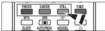 PMODE S.MODE STILL P.SIZE MTS SRS PIP SLEEP AUTO PROG. ADD/DEL CH