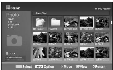 WISELINK Photo 196.01 34.8 Dec-20, 2006 4 / 9 Photo 0001 Up Folder Folder1 Photo 0001 None File 5 File 5 File 5 File 7 File 8 File 9 File 10 File 11 File 12 File 13 Select INFO Option Move View Return