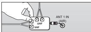 UHF VHF ANT 1 IN (AIR)