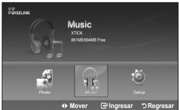 WISELINK Music XTICK 861MB/994MB Free Photo Music Setup Mover Ingresar Regresar