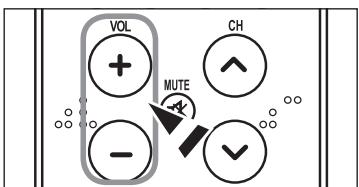 SAMSUNG LN-T4081F - Utilización de los botones de volumen - 1