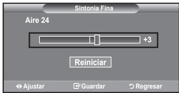 Sintonia Fina Aire 24 +3 Reiniciar Ajustar Guardar Regresar