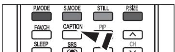 P.MODE S.MODE STILL P.SIZE FAV.CH CAPTION PIP SLEEP SRS CH