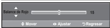 Balance de Rojo 15 Mover Ajustar Regresar