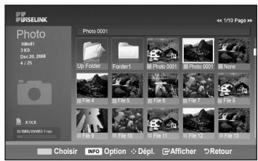 USELINK Photo 100.81 74.6 Dec 20, 2006 6 / 75 X19X 100% / 100% / 1 mm Photo 0001 Up Folder Folder1 Photo 0001 None File 9 File 10 File 11 File 12 File 13 Choose Option Depl. Afficher Retour