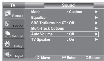 SAMSUNG LN37A450 - Automatic Volume Control - 1