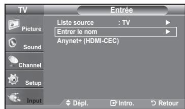 SAMSUNG LN37A450 - Pour éoperator le nom de la source - 1