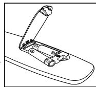 SAMSUNG LN37A450 - Installing Batteries in the Remote Control - 2