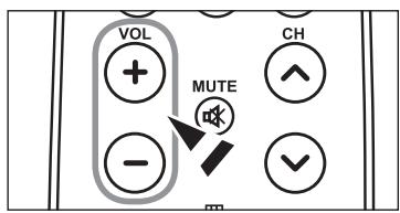 SAMSUNG LN37A450 - Using the Volume Buttons - 1
